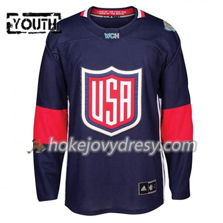 Dětské Hokejový Dres USA Blank Světový pohár v ledním hokeji 2016 Modrá Premier